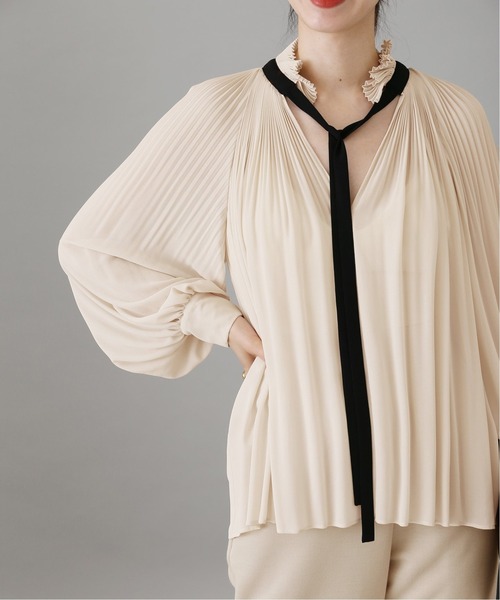 セール】【L'UNE/リュンヌ】プリーツフリルブラウス◇（シャツ