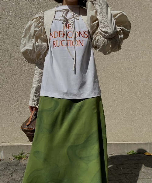 Ameri（アメリ）の「VOLUME SLEEVE BOLERO（Tシャツ/カットソー）」 - WEAR