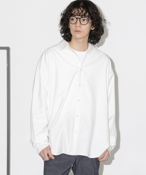 NANO universe（ナノユニバース）の「ビッグドレープシャツ 長袖