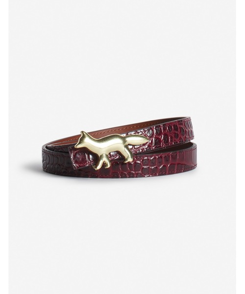 PROFILE FOX LEATHER BELT（ベルト）｜Maison Kitsune（メゾンキツネ