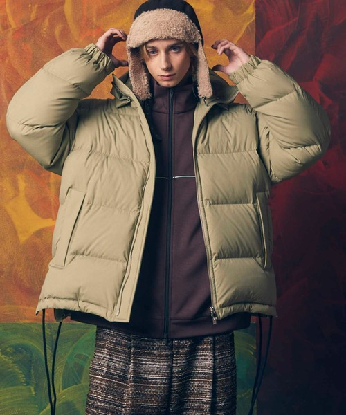 UNISEX》Stretch Nylon Prime-Over Down Jacket/ストレッチナイロン