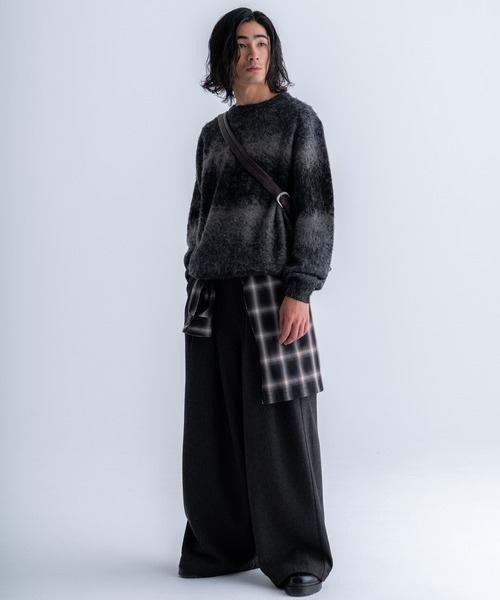 Wool blend gradation knit / ウールブレンドグラデーションニット