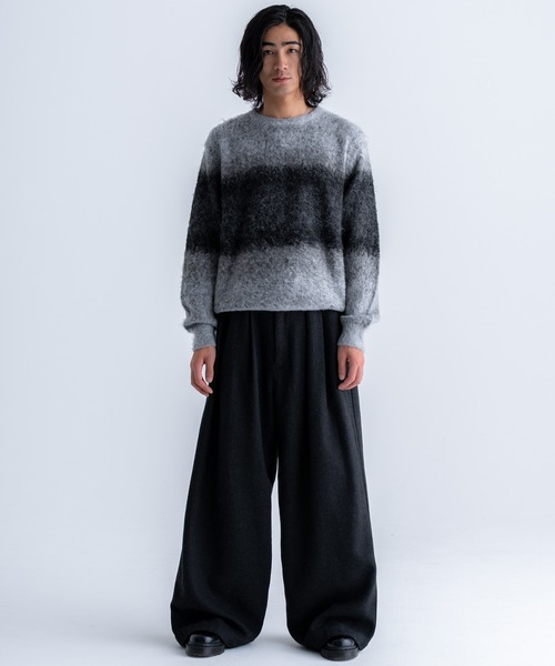 Wool blend gradation knit / ウールブレンドグラデーションニット