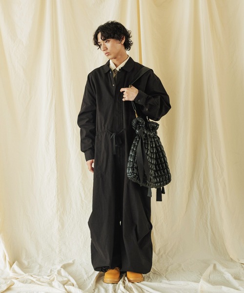 セール】ジップアップ 5ポケット ミリタリージャンプスーツ（つなぎ