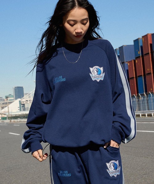 セール】NBA/エヌビーエー 別注 セットアップ ワッペン刺繍 サイド