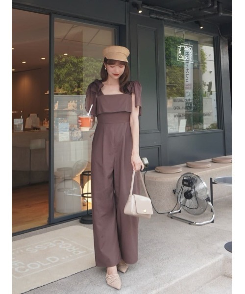 Ribbon Romper（つなぎ/オールインワン）｜Her lip to（ハーリップ