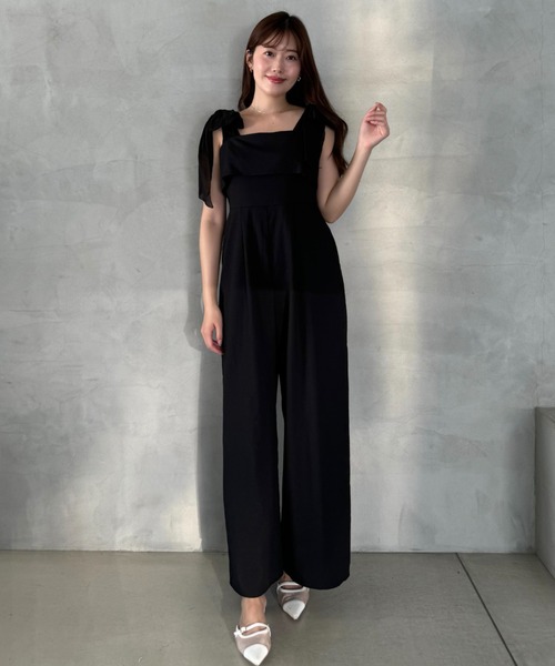 Ribbon Romper（つなぎ/オールインワン）｜Her lip to（ハーリップ