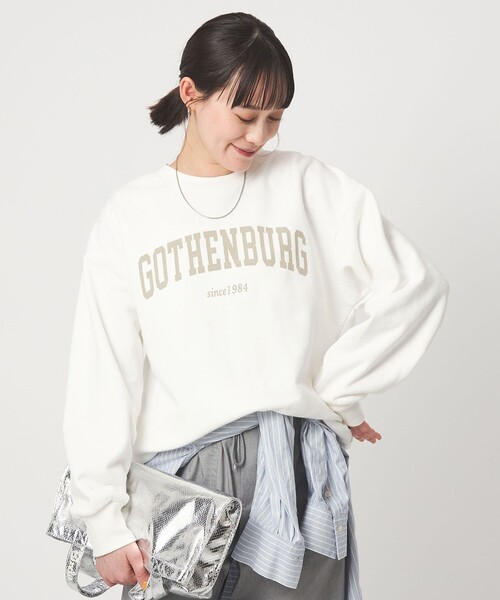 セール】フェード カレッジ ロゴ スウェット プルオーバー（スウェット