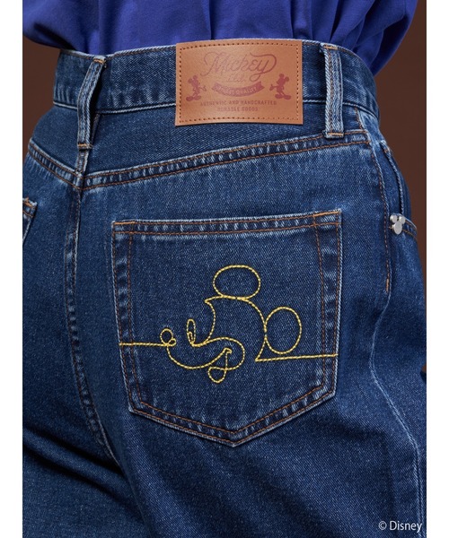 Disney（ディズニー）の「バック刺繍デニムパンツ/Mickey（デニム