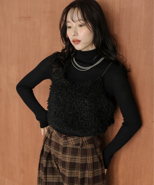 セール】フェイクファーキャミソール（キャミソール）｜La-gemme