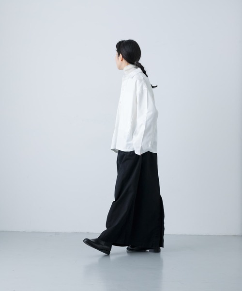 かぐれ（カグレ）の「デニムプルオーバーシャツ（シャツ/ブラウス