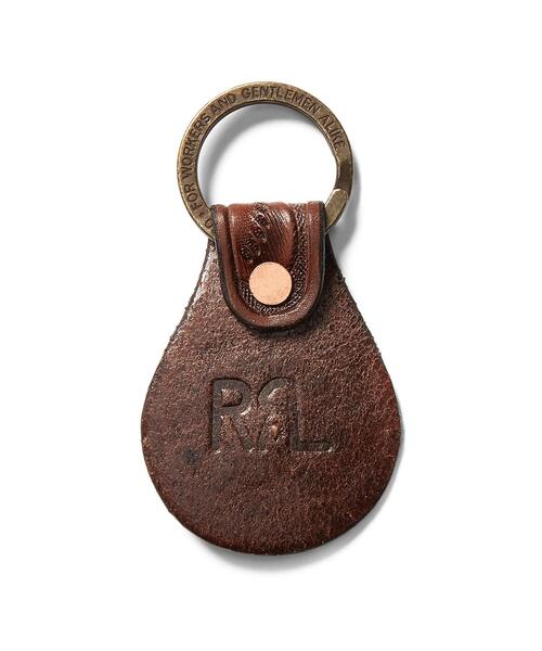 RRL（ダブル アール エル）の「ツールド レザー コンチョ キーフォブ