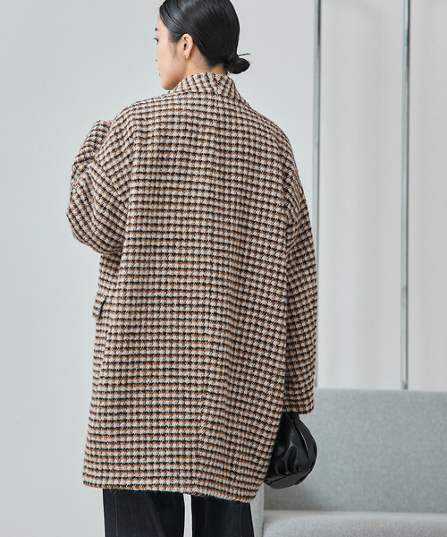 セール】《追加》SUPER140S/GIOLICA コクーンコート（ノーカラーコート