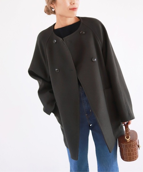 SLOBE IENA（スローブイエナ）の「ダブルクロスシャルム ダブルボタン