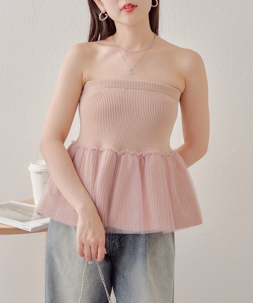 Chico（チコ）の「ベアチュールペプラム（チューブトップ）」 - WEAR