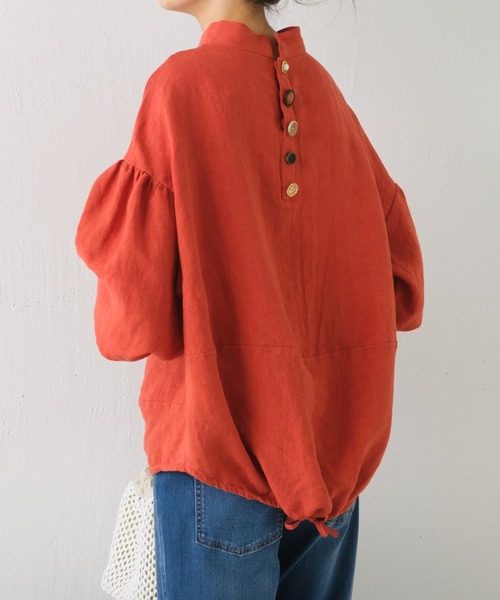 BEARDSLEY（ビアズリー）の「《ビアズリー》後ろボタン袖パフリネン