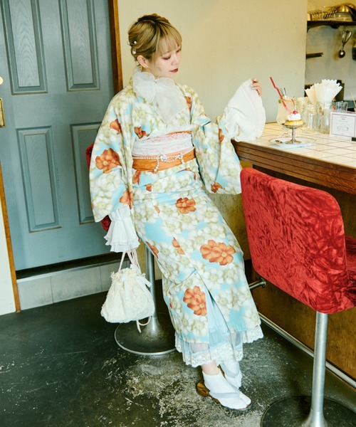 セール】【クティールとレトロ】2WAY 浴衣セット（浴衣）｜kutir