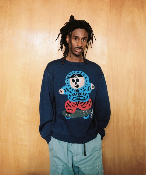 XLARGE（エクストララージ）の「BOY CREWNECK KNIT（ニット/セーター