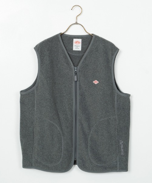 DANTON/ダントン] ポーラテックフリース Vネックベスト（ベスト