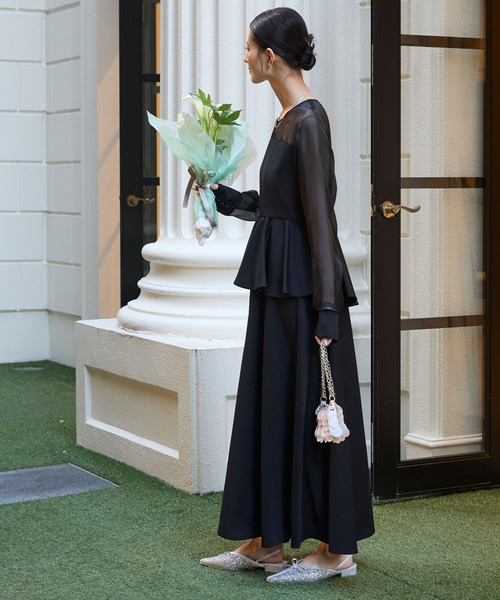 forksy.】【オケージョン対応】チュールシアースリーブドッキング