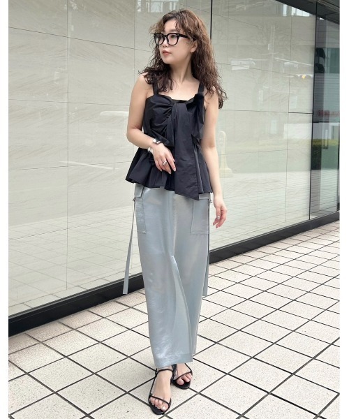 FRAY I.D（フレイアイディー）の「ペプラムリボントップス