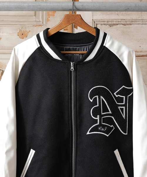 NUMBER (N)INE（ナンバーナイン）の「WOOL RAGLAN STADIUM JACKET-W