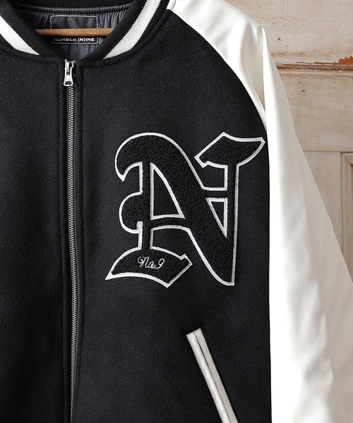 NUMBER (N)INE（ナンバーナイン）の「WOOL RAGLAN STADIUM JACKET-W
