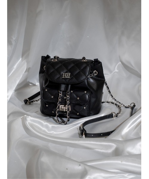 キルティングビジューミニリュック（バックパック/リュック）｜Darich