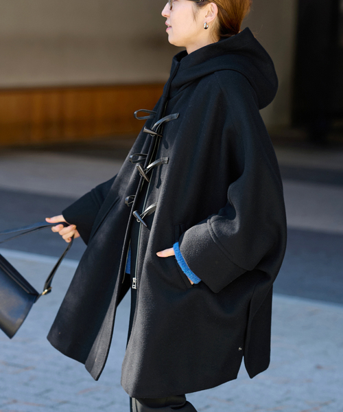 FRAMeWORK（フレームワーク）の「メルトンダッフルポンチョコート