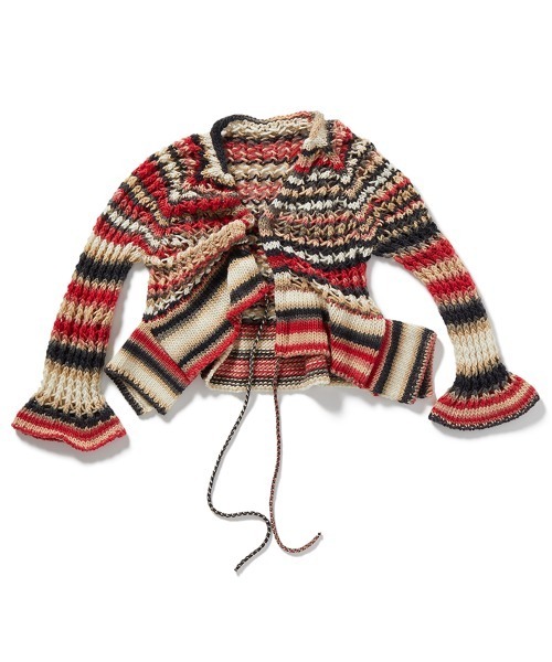 PERVERZE（パーバーズ）の「Face Hand Knit Cardigan（ニット/セーター