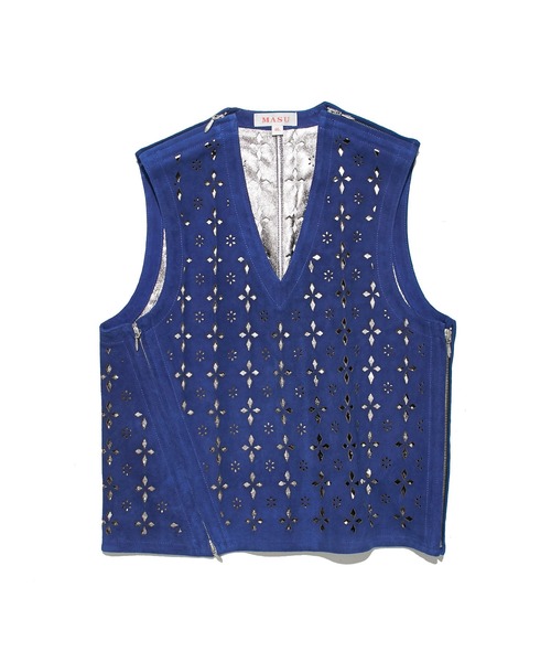 MASU/エムエーエスユー】DIAMOND-CUT LEATHER VEST（ベスト）｜MASU