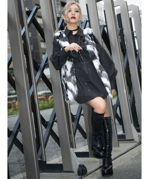 EGOIST（エゴイスト）の「サイドニットレースUPブーツ（ブーツ）」 - WEAR