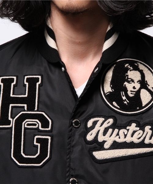 HYSTERIC GLAMOUR（ヒステリックグラマー）の「袖レザースタジャン