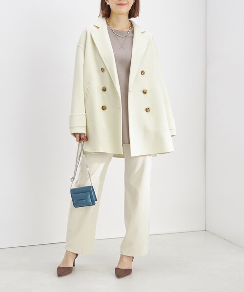 SHIPS（シップス）の「ハミルトン ウール リバー ミディ コート