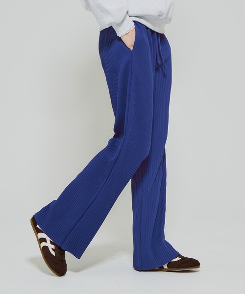 DAILY WARM】裏起毛ジョーゼットリブパンツ（その他パンツ）｜coca