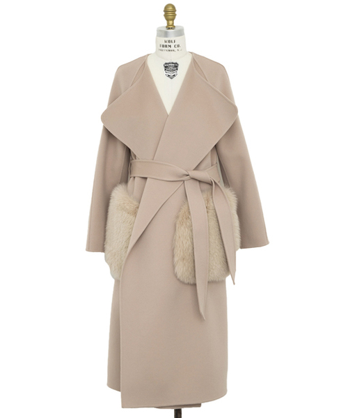 Drawer（ドゥロワー）の「DRAWER ファーポケットコート（その他