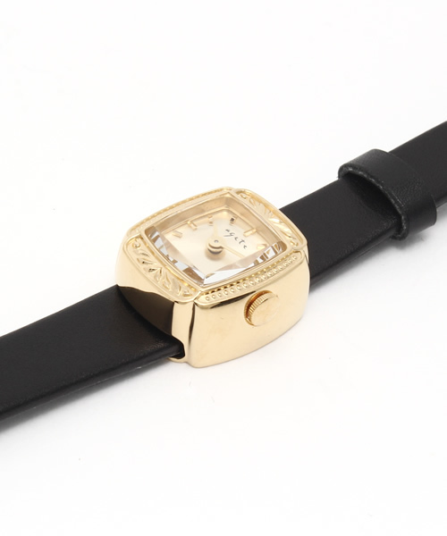 agete（アガット）の「カメレオンウォッチ革ベルト 【AGETE41YG時計