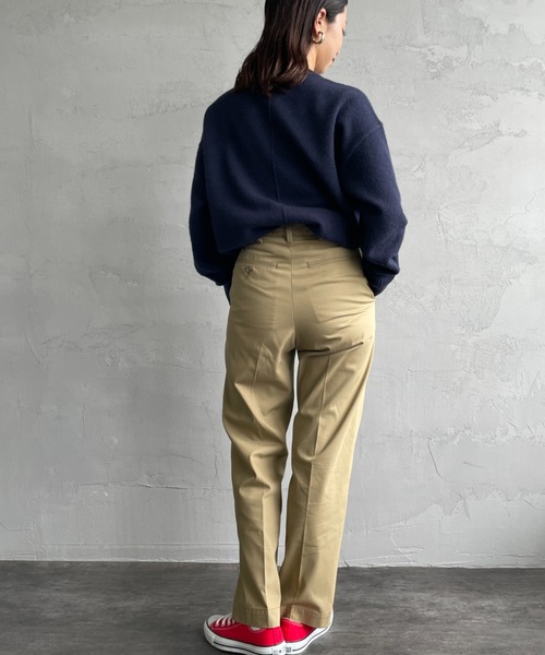 THE SHINZONE/ザ シンゾーン] ワンウォッシュ ハイウエストチノパンツ