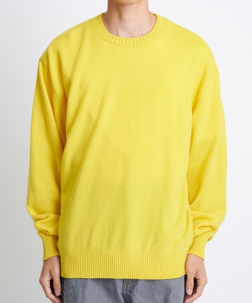 gim context/ジムコンテキスト】Cashmere Long Sleeve Knit T-shirt