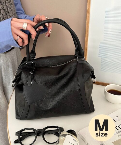 ミラーチャーム付ソフトボストンバッグ（ボストンバッグ）｜DISCOAT