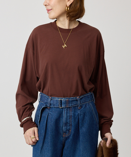 セール】ATON エイトン FRESCA NUBUCK ロングスリーブTシャツ