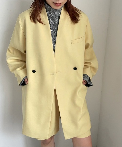 Ameri（アメリ）の「2WAY ARCH SLEEVE JACKET（テーラードジャケット