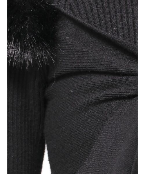 ポイントフェイクファーミニニットワンピース（ワンピース）｜RESEXXY