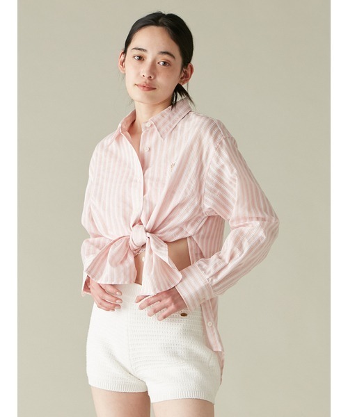 LILY BROWN（リリーブラウン）の「Lily Bearシアーオーバーシャツ