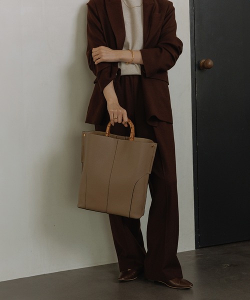 E'POR】BAMBOO BAG Large【通勤】【A4対応】（トートバッグ）｜E'POR