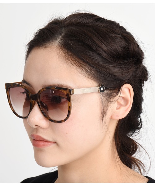 MARY QUANT（マリークワント）の「ハーフメタルテンプル サングラス