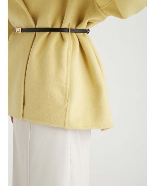 CELFORD（セルフォード）の「ミドル丈リバーコート（ノーカラーコート