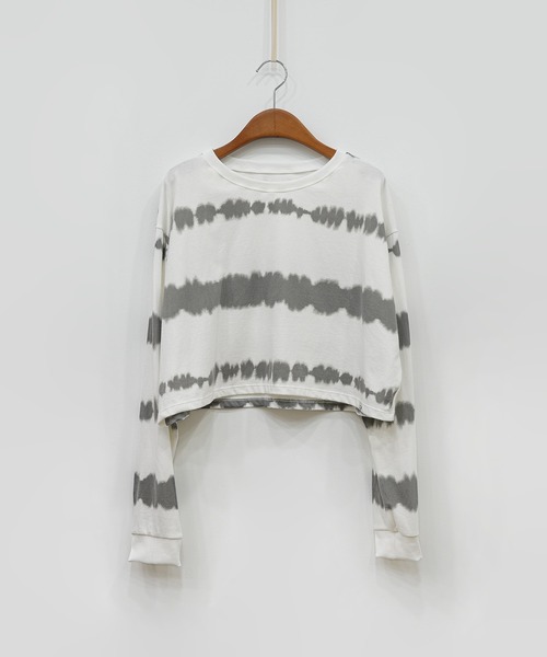 タイダイクロップドT ヨガトップス（Tシャツ/カットソー）｜minsobi