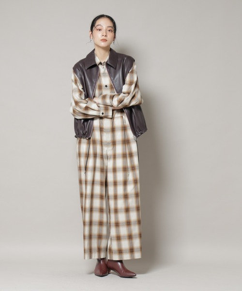 新品未使用品 house on the hill ジャンプスーツ チェック 新品未使用