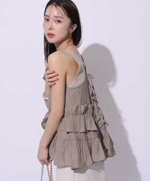 Mystrada（マイストラーダ）の「フリルティアードキャミ（シャツ